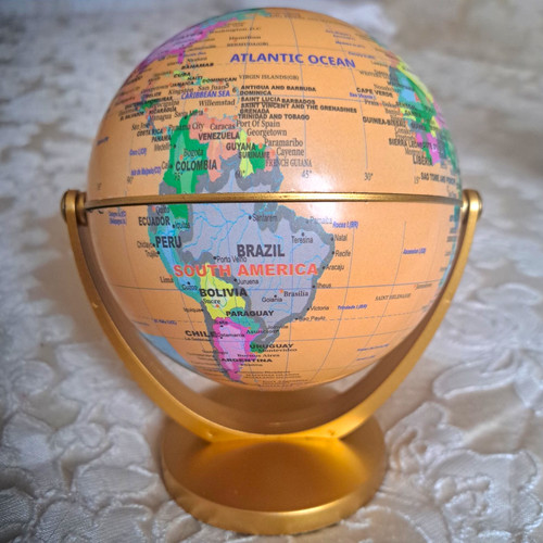 Rotating tabletop world globe - tabletop,