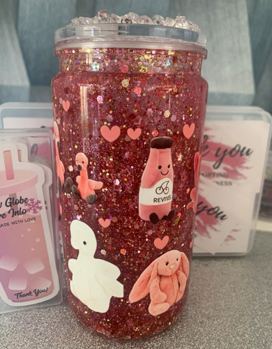 16oz custom made - , glitter