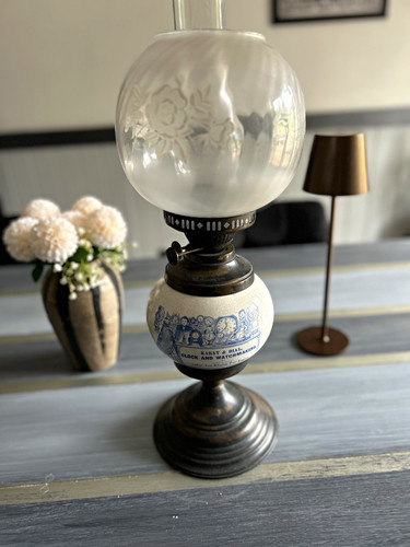 Duplex vintage oil lamp - ,