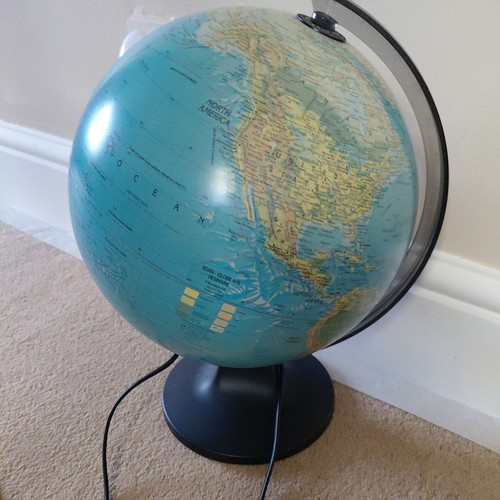 Illuminated world scanglobe - world,