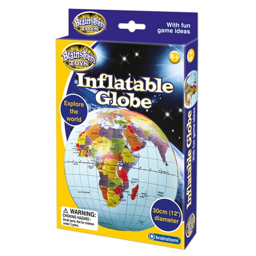 30cm inflatable globe ball - 30cm,