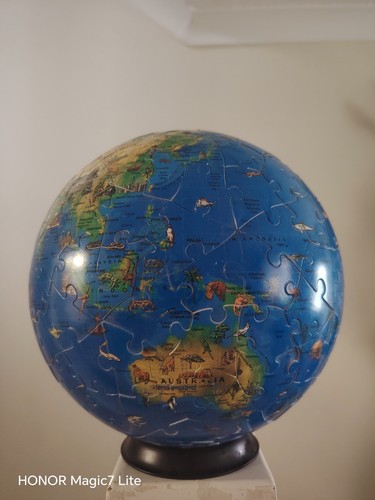 Children world map puzzle - /3d,