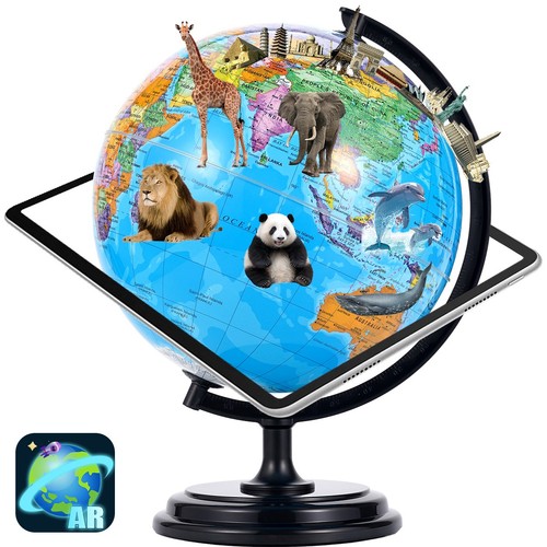 26cm world globe on - world,