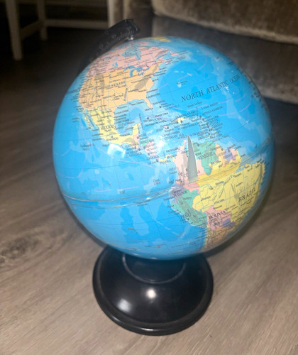 Rotating tabletop world globe - tabletop,