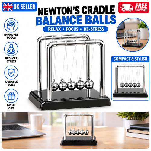 Newton cradle steel balance - newton's,