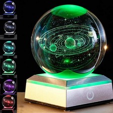3D Crystal 6CM Ball Moon