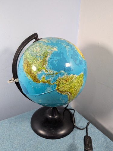 Vintage illuminated globe - illuminated,