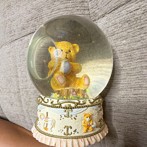 Teddy bear snow globe - teddy,