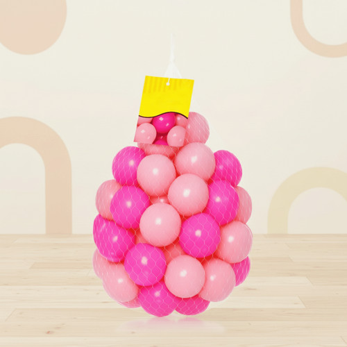 100 soft plastic pink - 100,