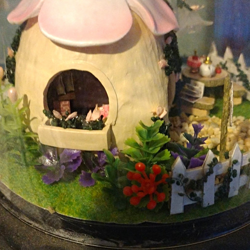 Fairy garden dome snow globe - fairy,