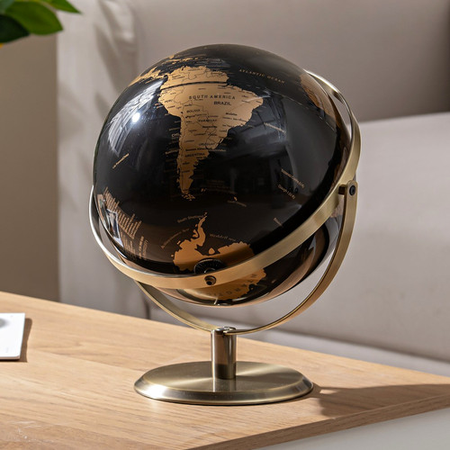 Metallic black gold - black, world