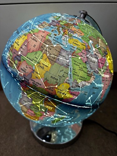 Led illuminated world - world, map