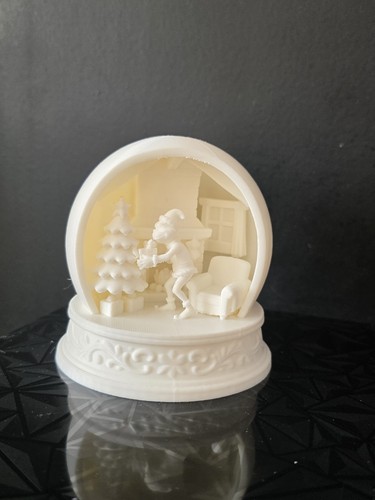 Printed christmas snow - 3d,