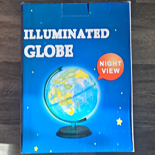 Illuminated tabletop globe - illuminated,