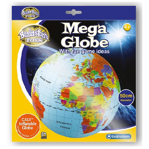 50cm inflatable globe ball - 50cm,