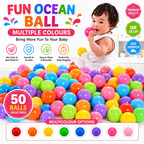 Colourful kids ball pit balls - colourful,