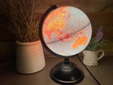 Vintage World Globe Light Up