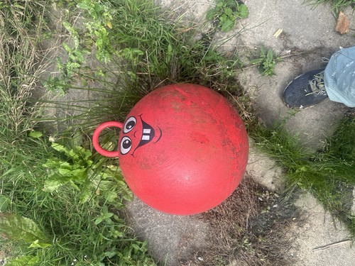 Red space hopper - space, bouncing