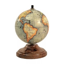 Desk World Globe Rustic Mango