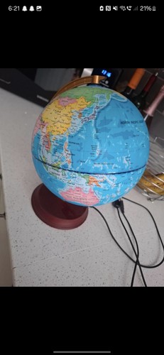 Tabletop world globe - world, rotating